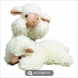 Agneau en laine naturelle