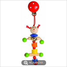 Clips suspension Chenille en bois d'Erable