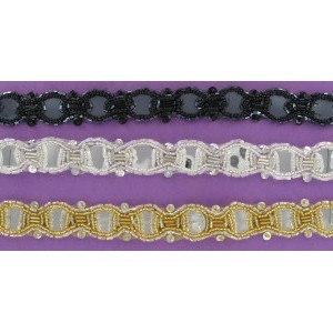 Galon perles de rocailles