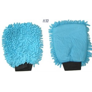Gant de lavage Rasta bleu