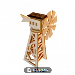 MINI EOLIENNE MOULIN EN BOIS