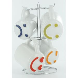 Support de 4Mugs smiley - Vaisselle - Sans marque